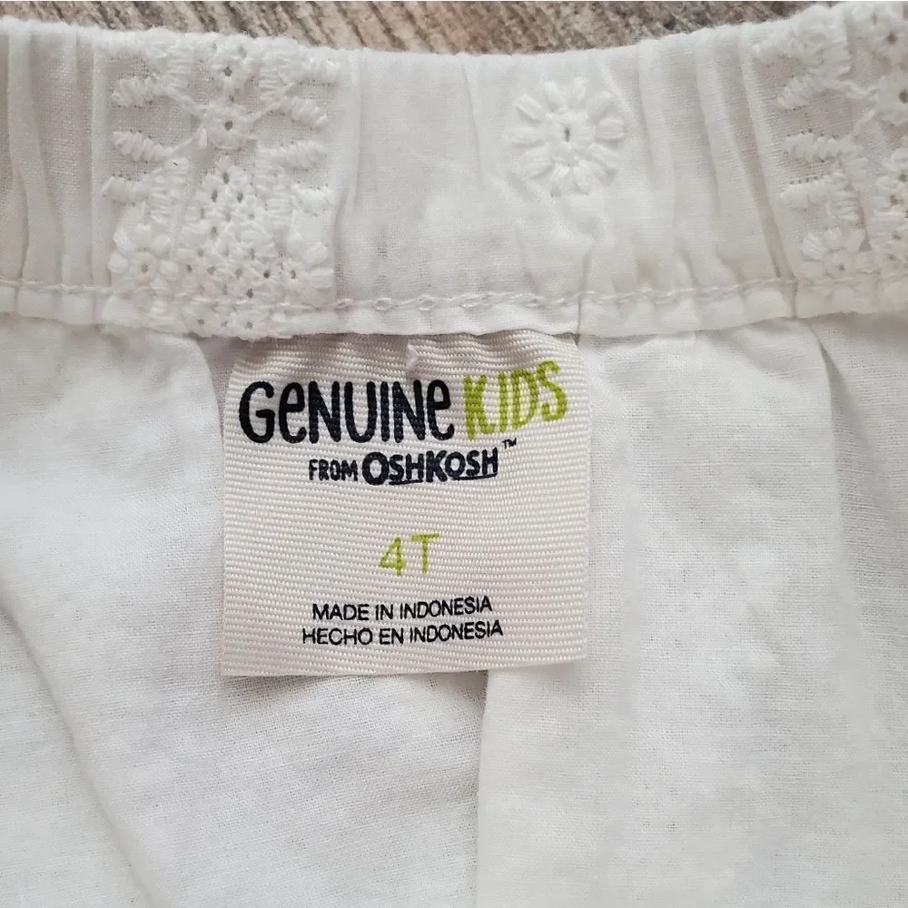 OshKosh B'Gosh white flowy skirt Size 4T